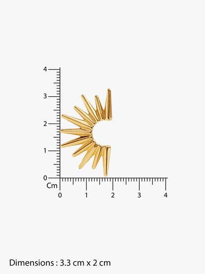 IXIA by GIVA Half Sun Gold Plated Earrings