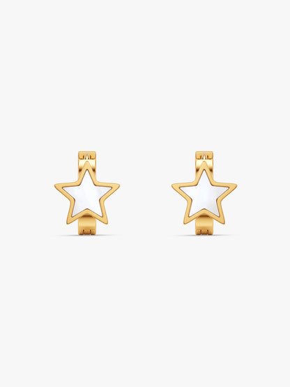 IXIA by GIVA Starring You Gold Plated Huggies
