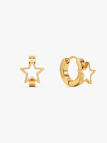 IXIA by GIVA Starring You Gold Plated Huggies