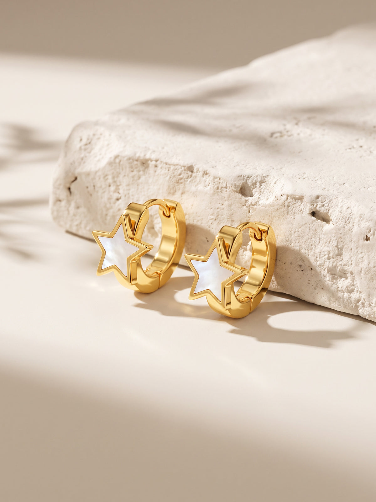 IXIA by GIVA Starring You Gold Plated Huggies