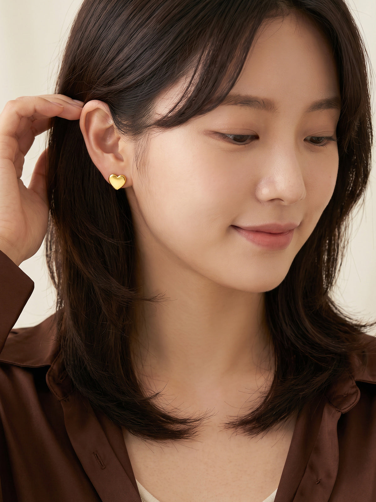 IXIA by GIVA Heartthrob Gold Plated Studs