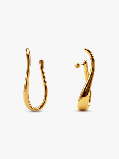 OnnMe by GIVA Looped In Gold Plated Earrings