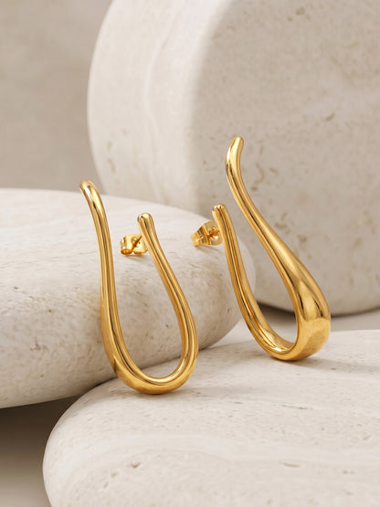 OnnMe by GIVA Looped In Gold Plated Earrings