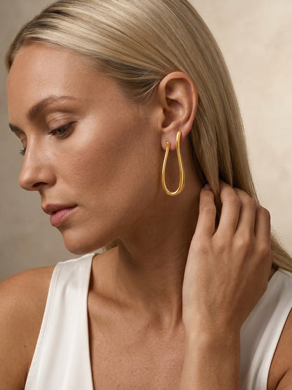 OnnMe by GIVA Looped In Gold Plated Earrings