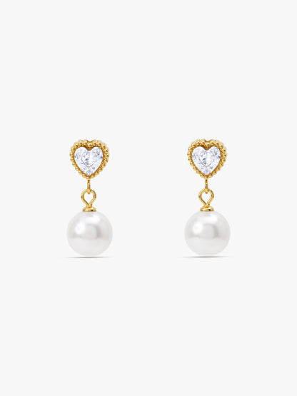 IXIA by GIVA Cupids at Tiffanys Gold Plated Danglers