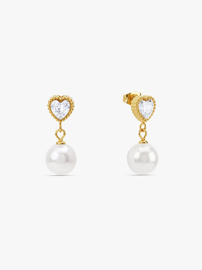 IXIA by GIVA Cupids at Tiffanys Gold Plated Danglers