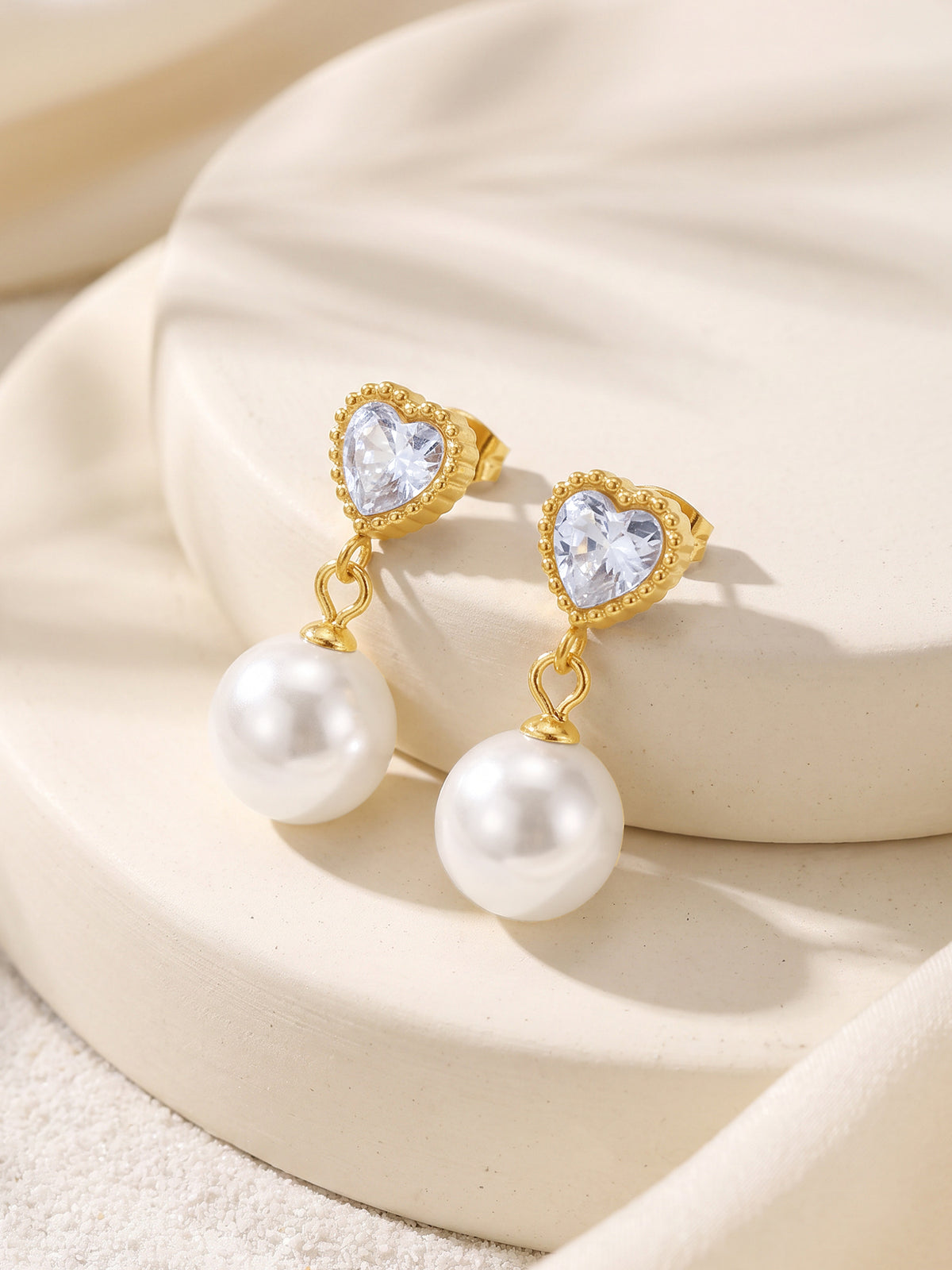 IXIA by GIVA Cupids at Tiffanys Gold Plated Danglers