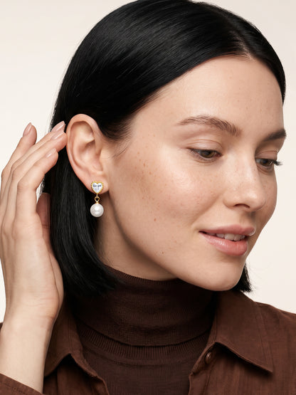 IXIA by GIVA Cupids at Tiffanys Gold Plated Danglers
