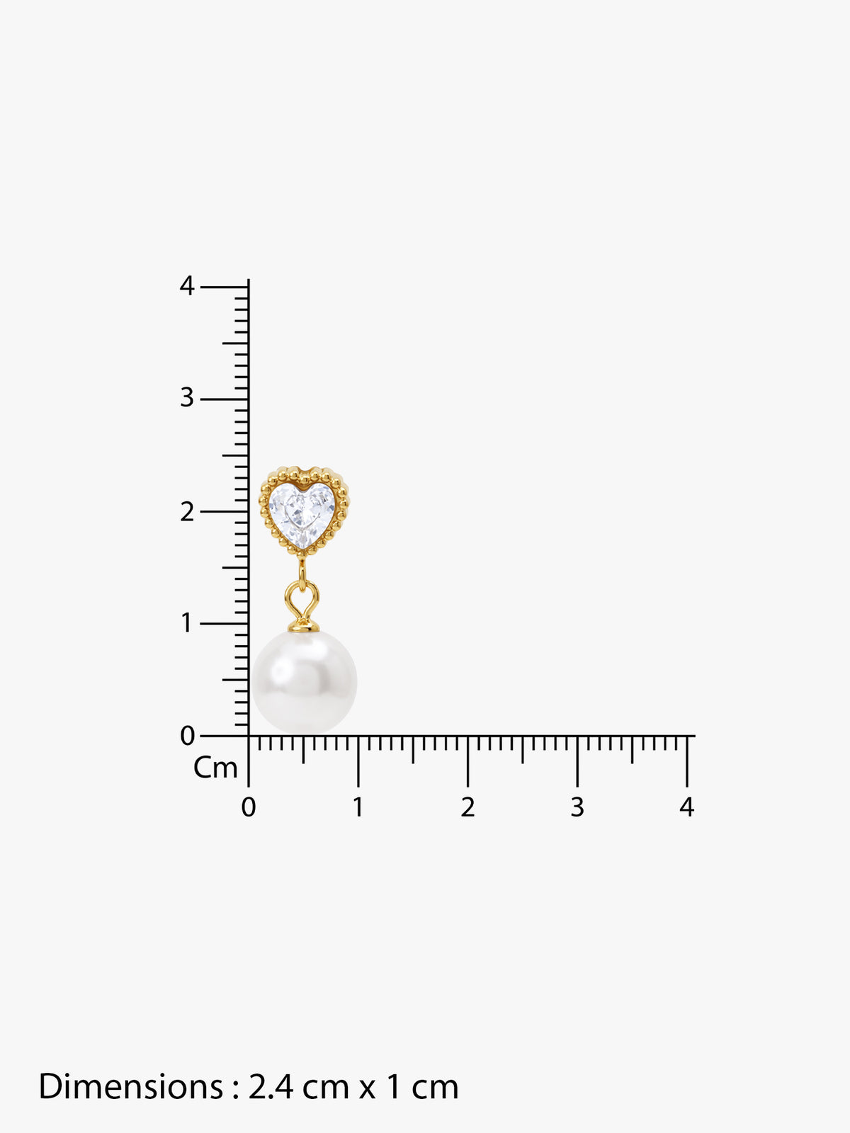 IXIA by GIVA Cupids at Tiffanys Gold Plated Danglers