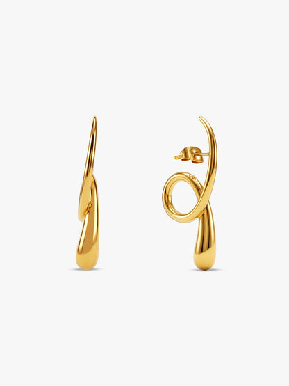 OnnMe by GIVA Gloss Babe Gold Plated Earrings