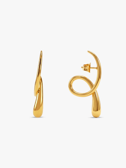 OnnMe by GIVA Gloss Babe Gold Plated Earrings
