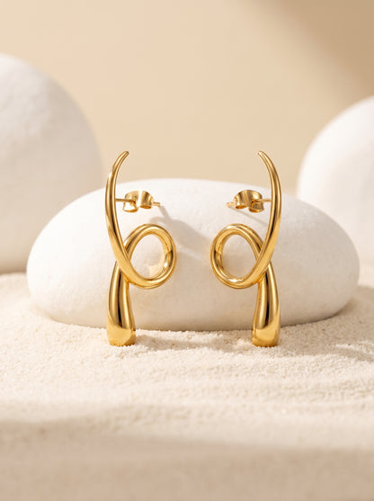 Gloss Babe Gold Plated Earrings