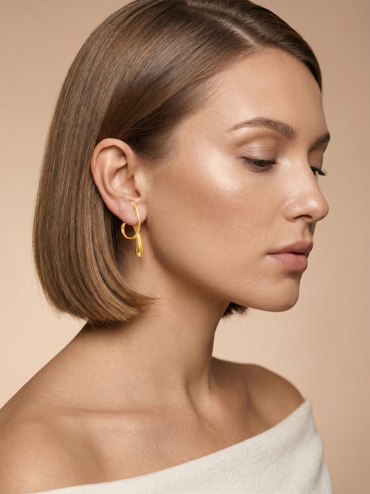 Gloss Babe Gold Plated Earrings