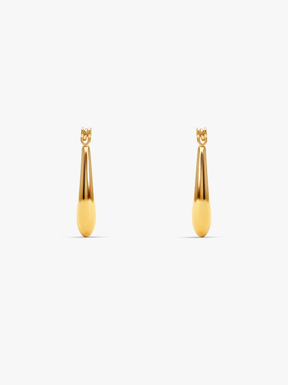 IXIA BY GIVA Star Quality Gold Plated Hoops