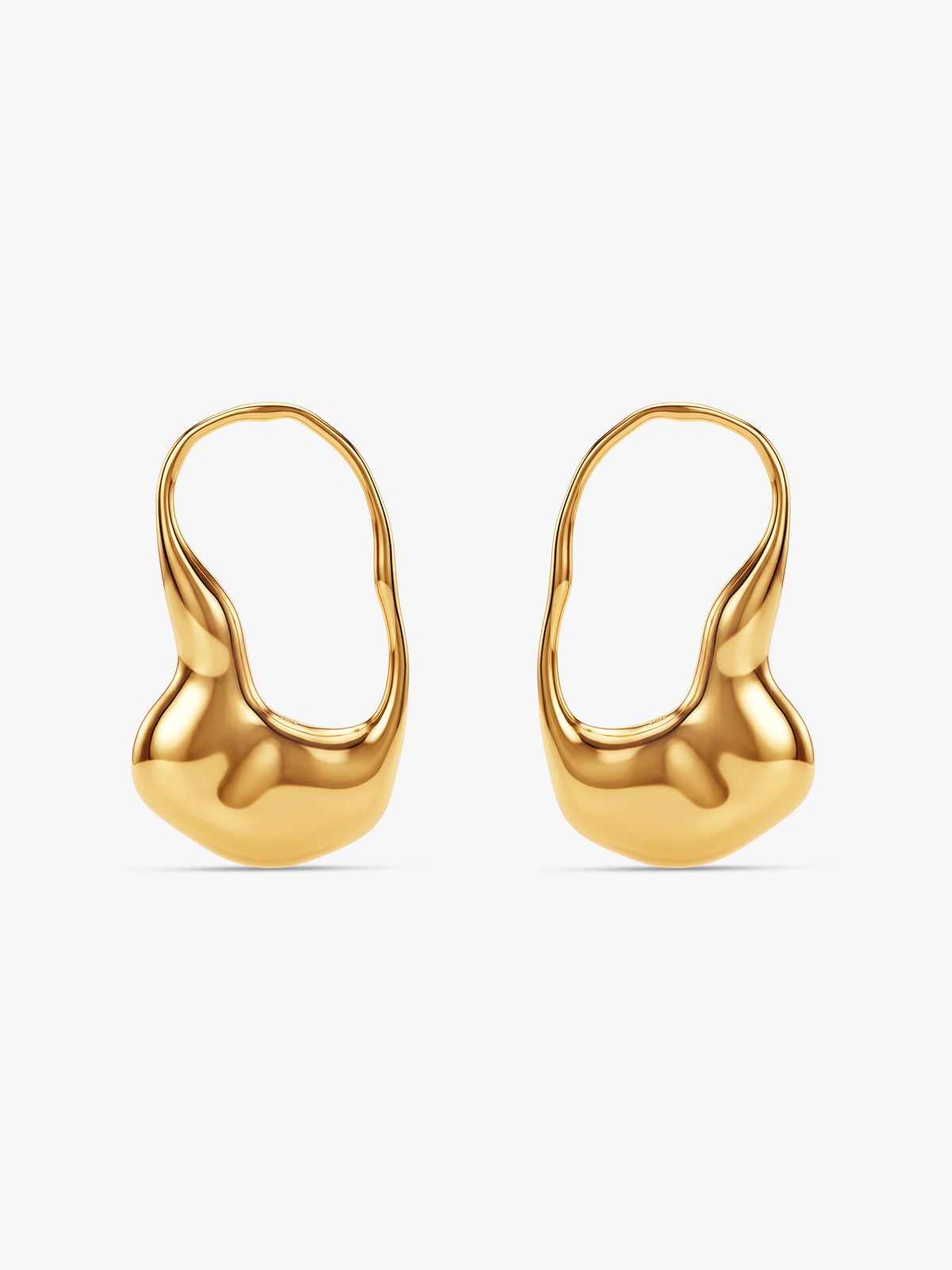 IXIA BY GIVA Liquid Assets Gold Plated Earrings