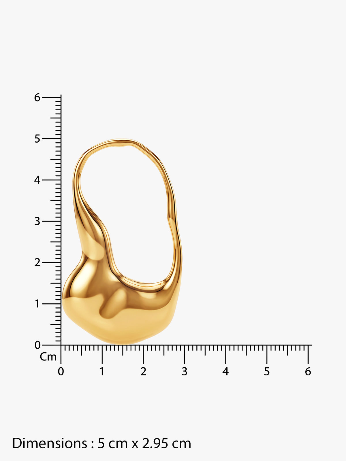 IXIA BY GIVA Liquid Assets Gold Plated Earrings