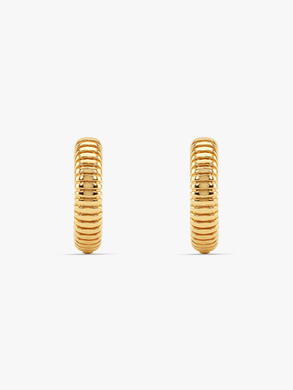 IXIA BY GIVA Me Tube Gold Plated Hoops