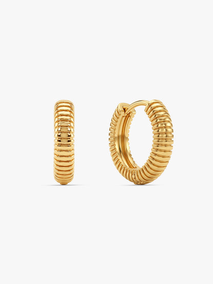 IXIA BY GIVA Me Tube Gold Plated Hoops