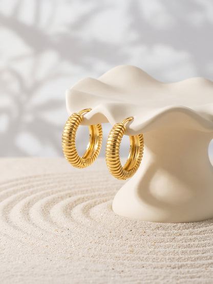 IXIA BY GIVA Me Tube Gold Plated Hoops