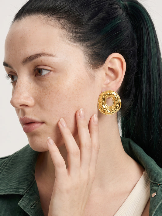 IXIA BY GIVA Donut Worry Gold Plated Earrings