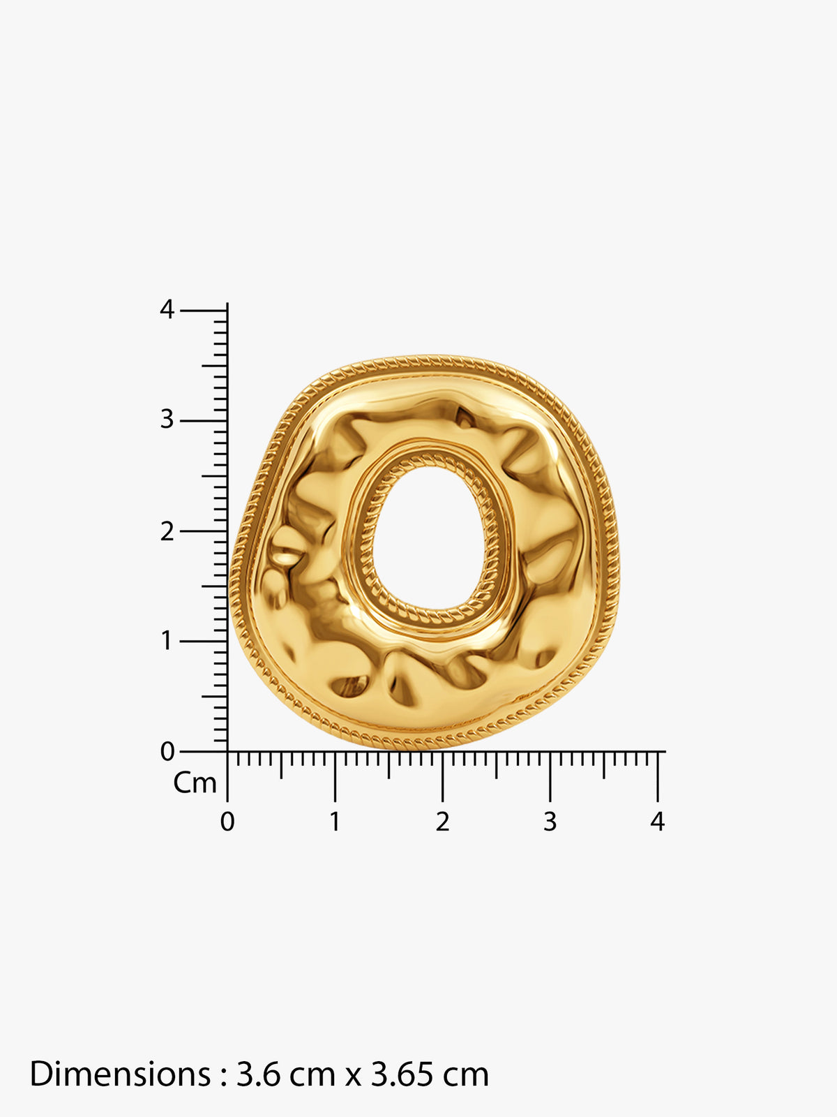 IXIA BY GIVA Donut Worry Gold Plated Earrings