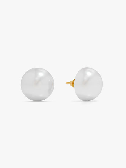 Not So Basic Pearl Gold Plated Studs