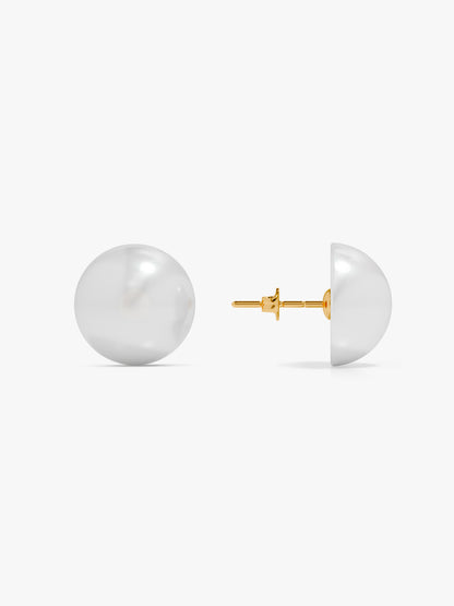 Not So Basic Pearl Gold Plated Studs