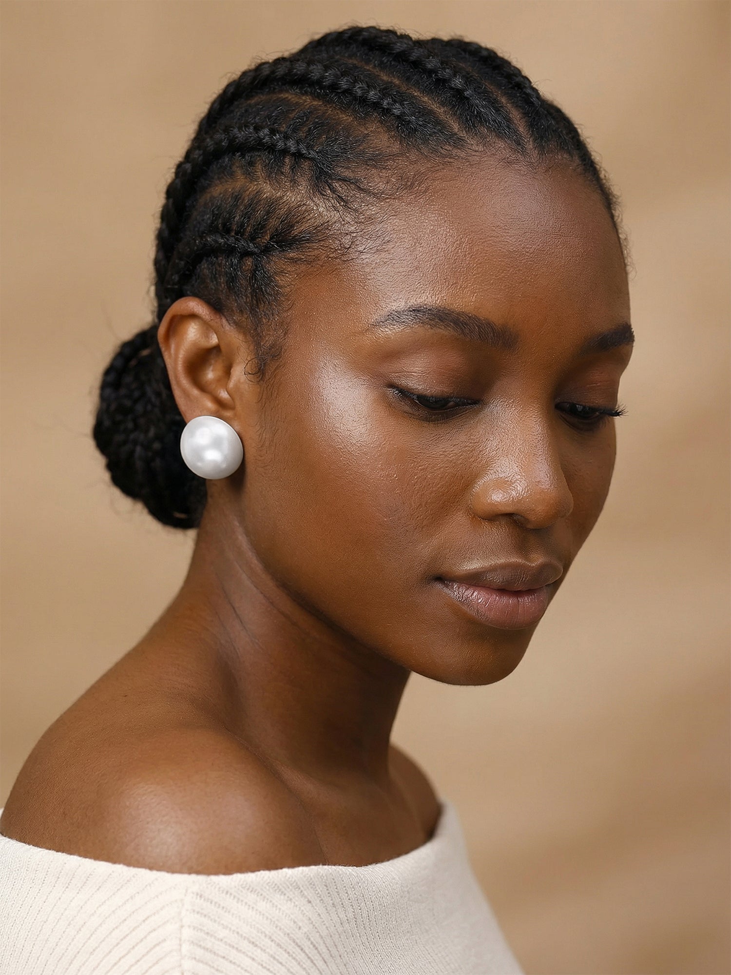 Not So Basic Pearl Gold Plated Studs