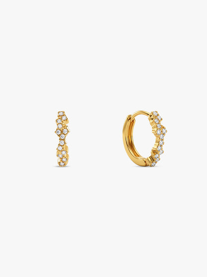 IXIA by GIVA In Zing Gold Plated Hoops