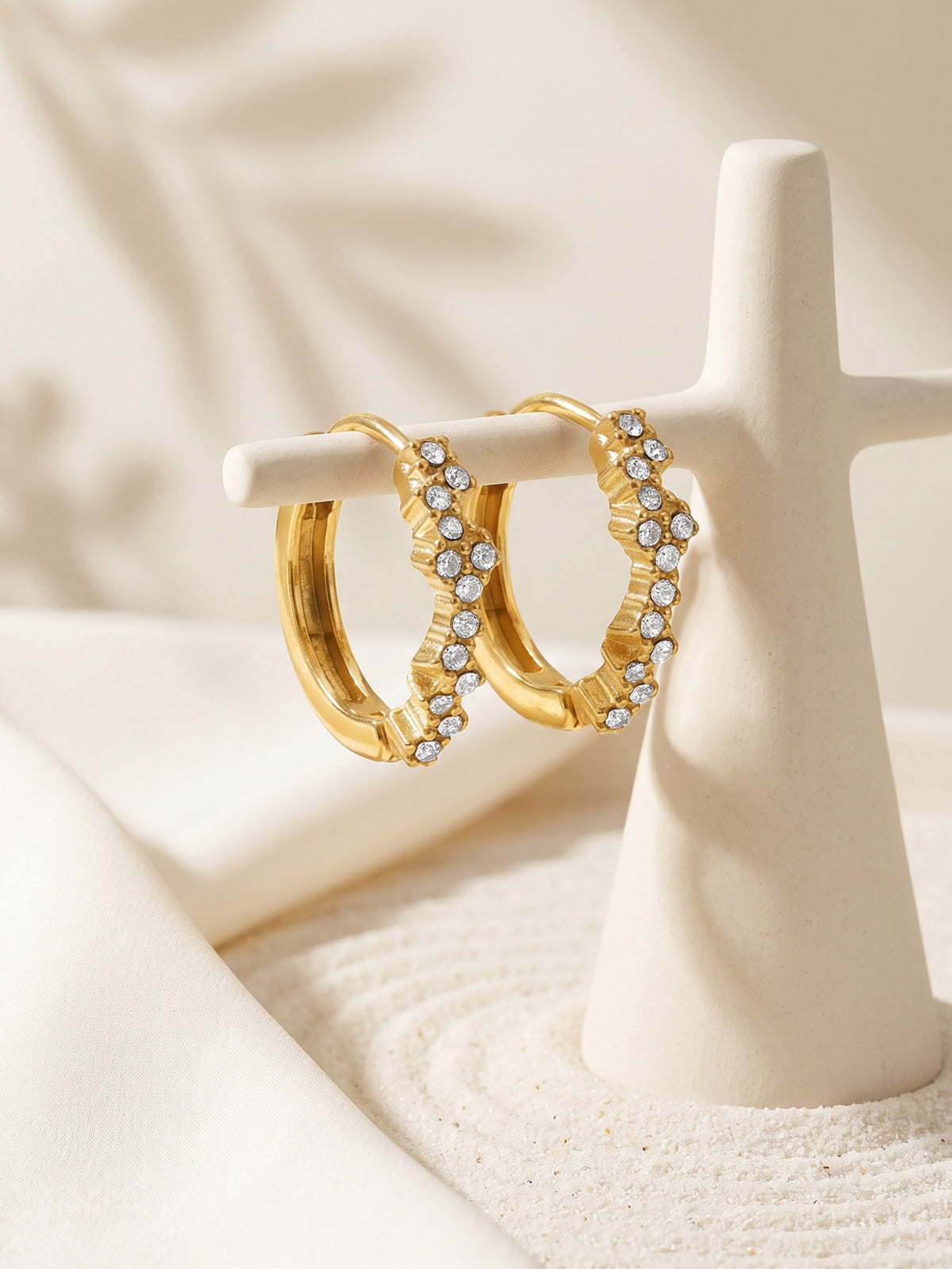 IXIA by GIVA In Zing Gold Plated Hoops