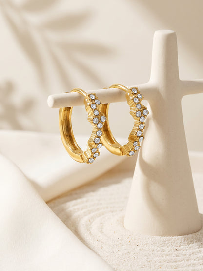 IXIA by GIVA In Zing Gold Plated Hoops