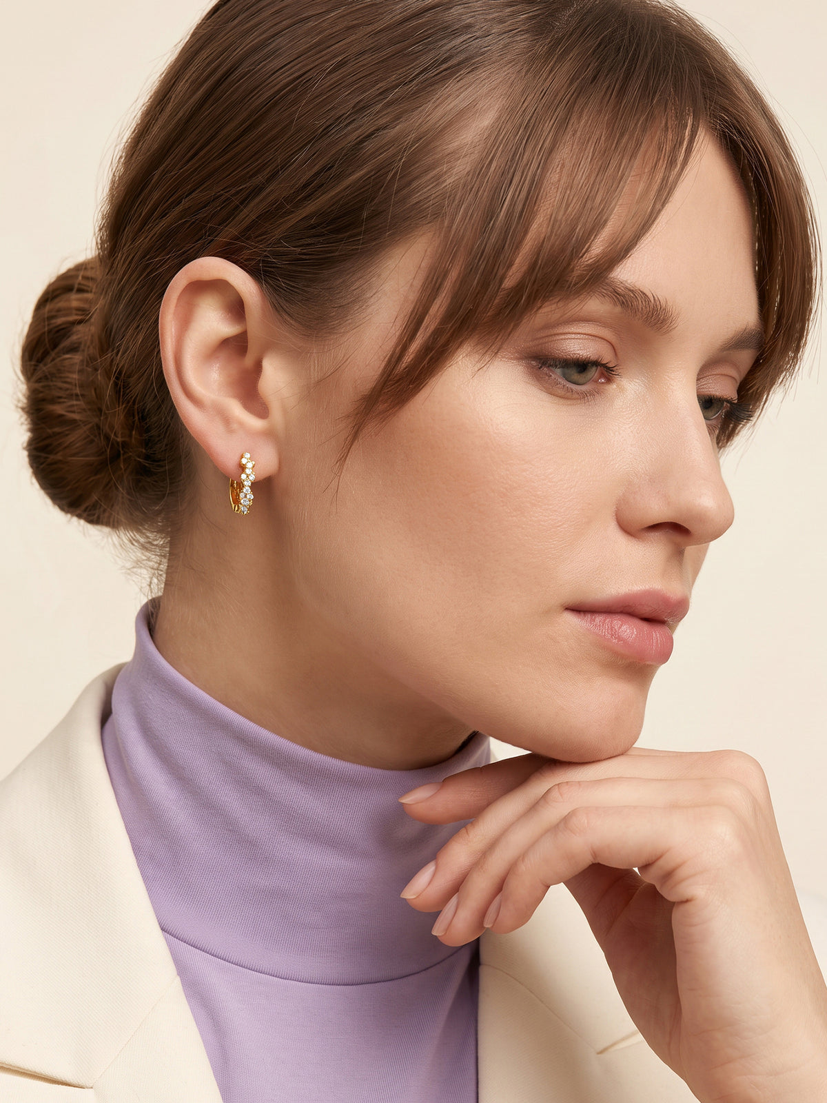 IXIA by GIVA In Zing Gold Plated Hoops