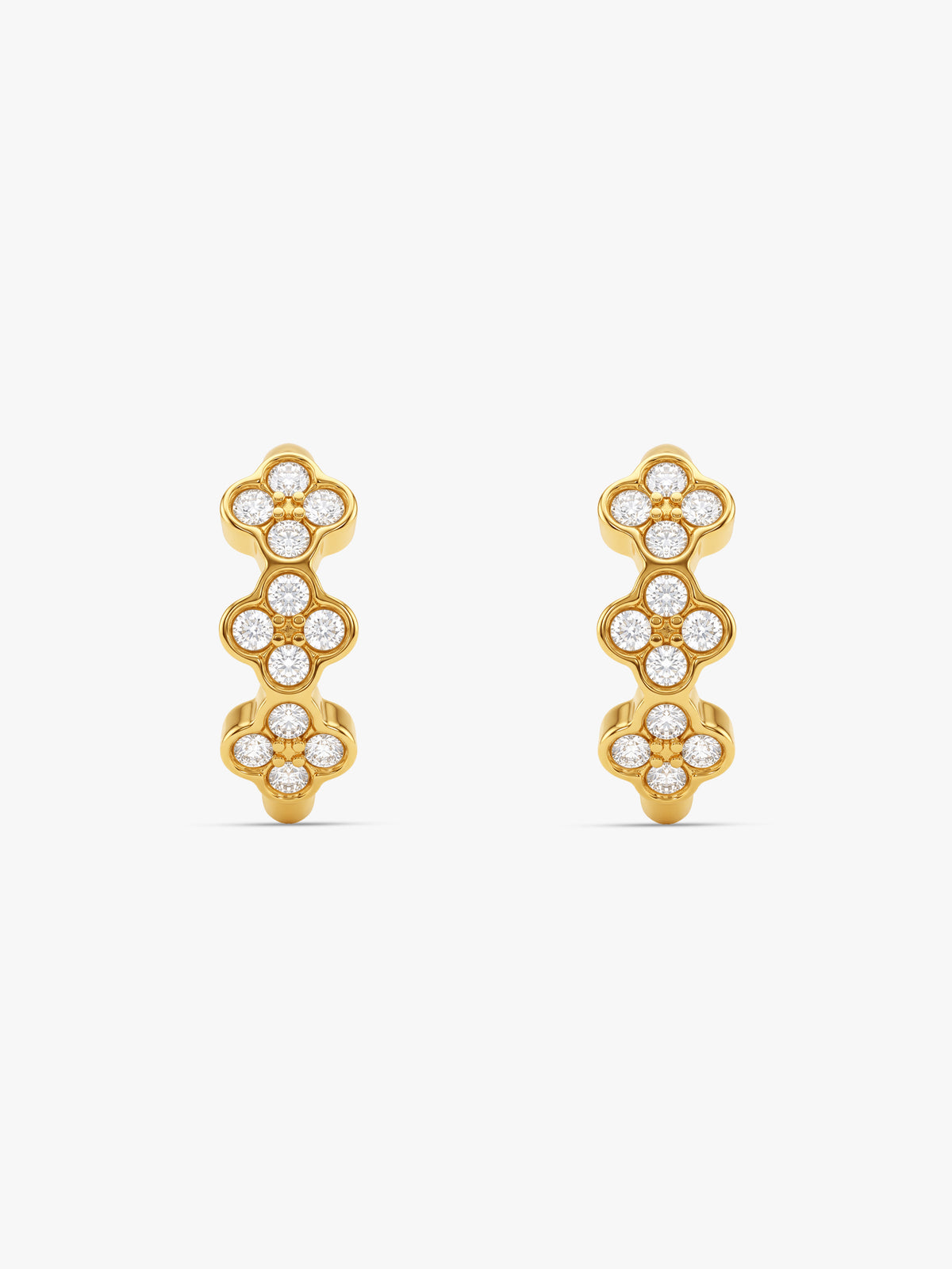 IXIA by GIVA Clove Me Gold Plated Hoops