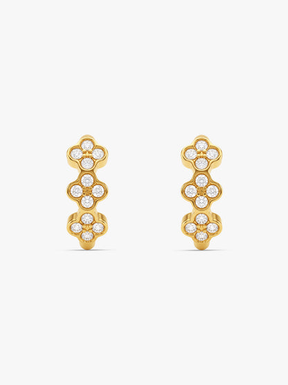 IXIA by GIVA Clove Me Gold Plated Hoops