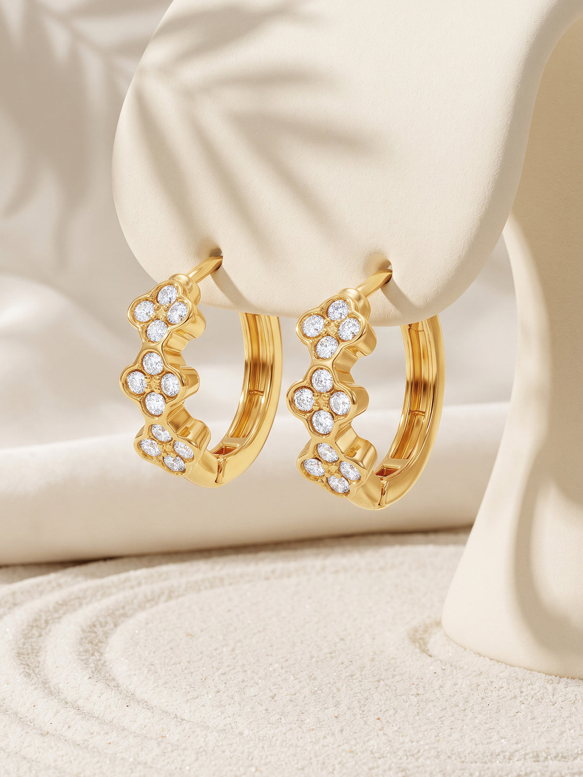 IXIA by GIVA Clove Me Gold Plated Hoops