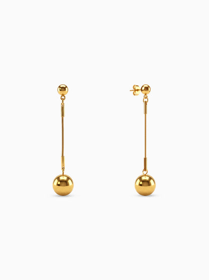 Swing By Gold Plated Earrings