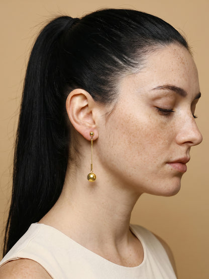 Swing By Gold Plated Earrings