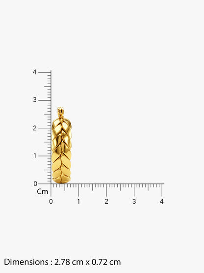 Scale Fever Gold Plated Hoop Earrings