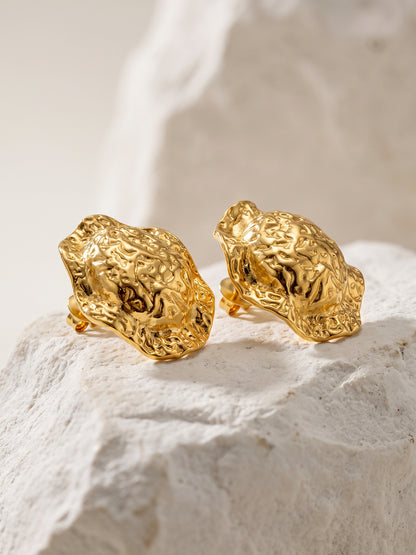 OnnMe by GIVA Coin Crush Gold Plated Earrings