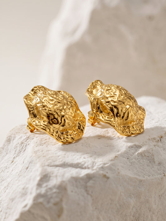 OnnMe by GIVA Coin Crush Gold Plated Earrings