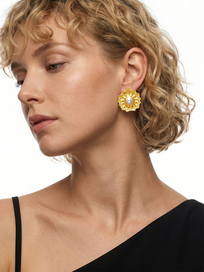 Bloom Baby Gold Plated Earrings