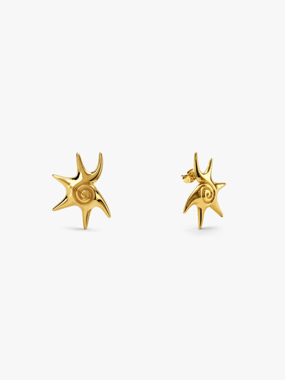 Star Pop Gold Plated Studs