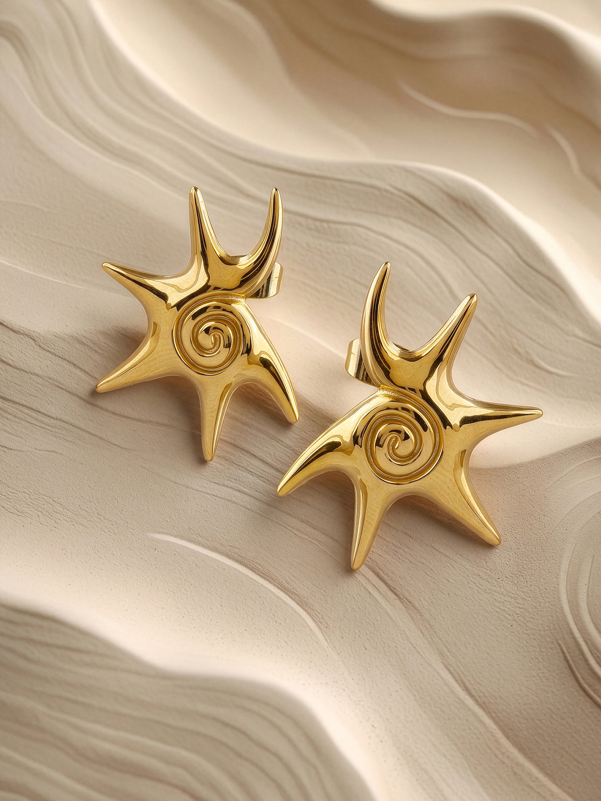 IXIA by GIVA Star Pop Gold Plated Studs