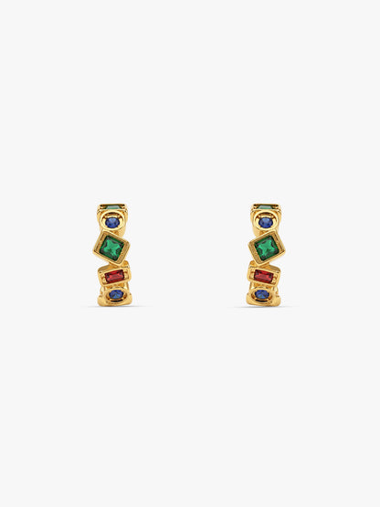Colour Pop Gold Plated Hoop Earrings