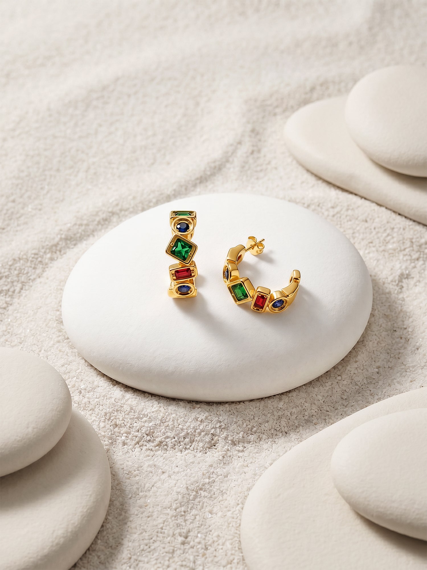 Colour Pop Gold Plated Hoop Earrings