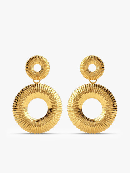 Halo Baby Gold Plated Earrings