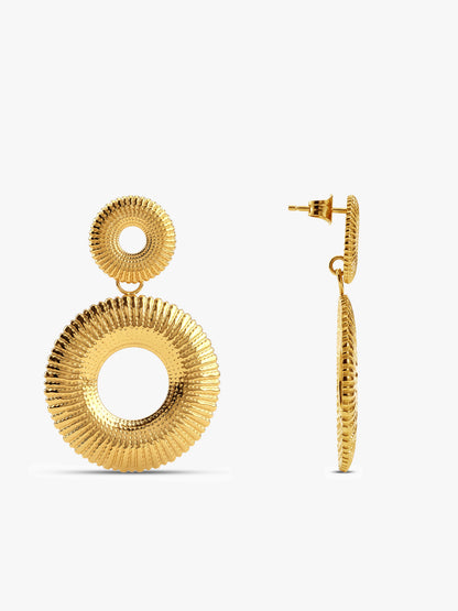 Halo Baby Gold Plated Earrings