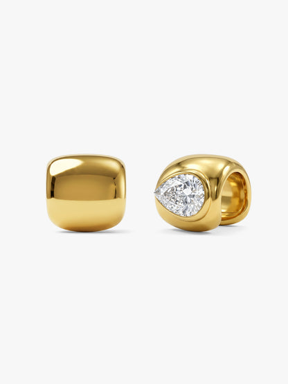 Bold Dome Gold Plated Ear Cuffs