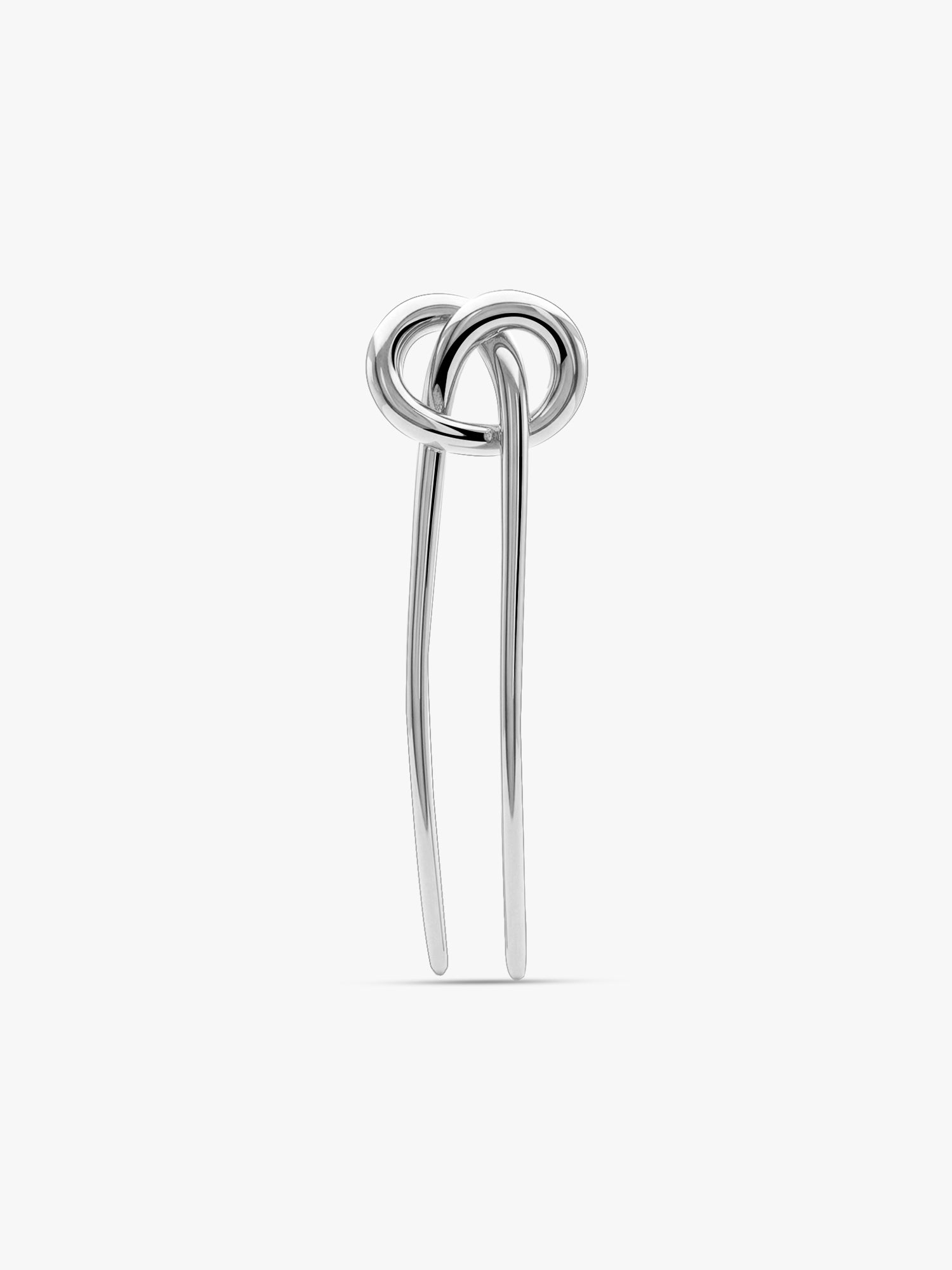 Steel Rush Rhodium Plated Hair Pin