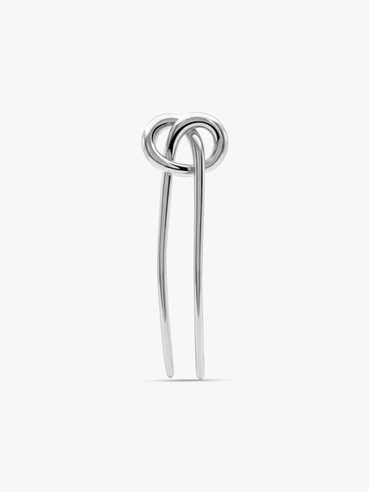Steel Rush Rhodium Plated Hair Pin